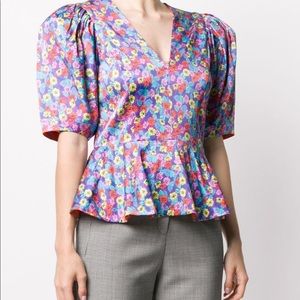 ROTATE Mindy Floral Peplum Blouse 👚
